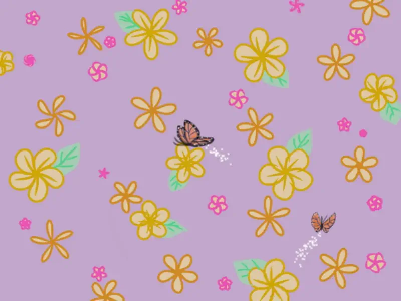 Wallpaper Butterfly Pinkish