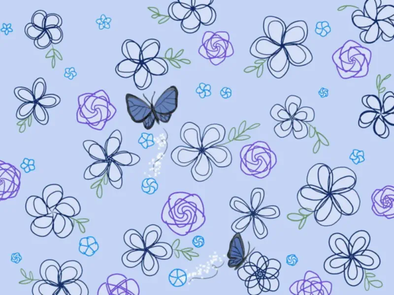 Wallpaper Butterfly Blueish